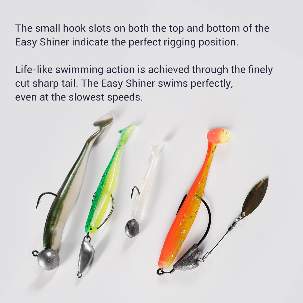 Noeby Easy Shiner Silicone Sha - Fishing Lure Soft Plastic review and price