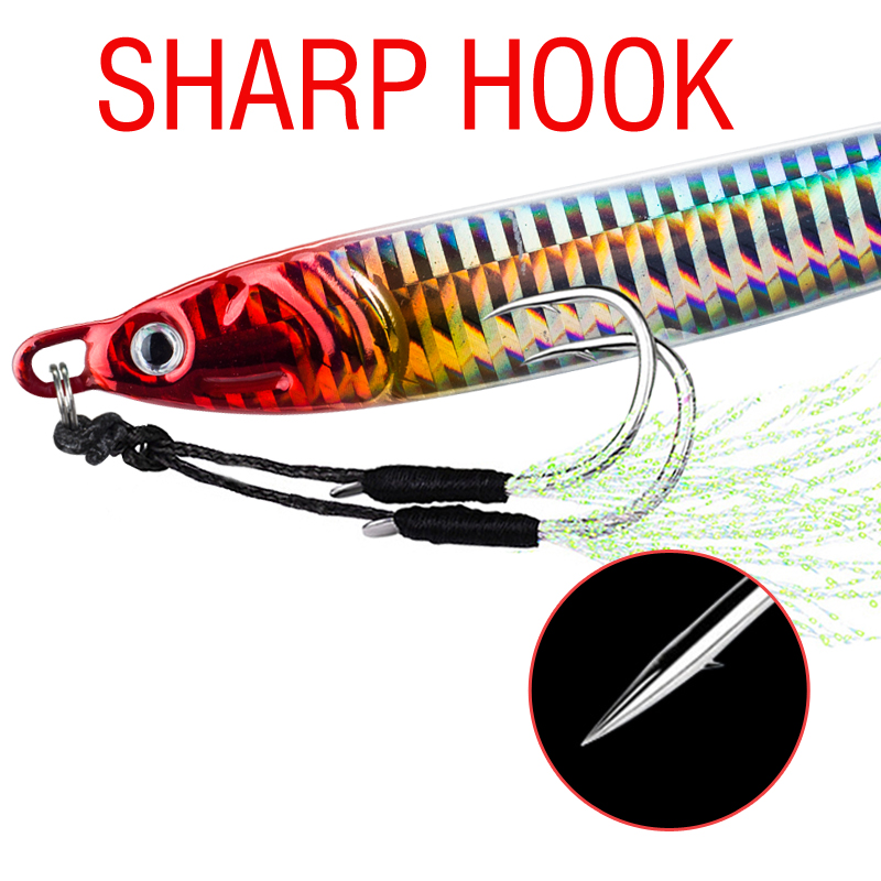 7Pcs 40g 60g 80g 100g Luminous - Fishing Lure Spoon review and price