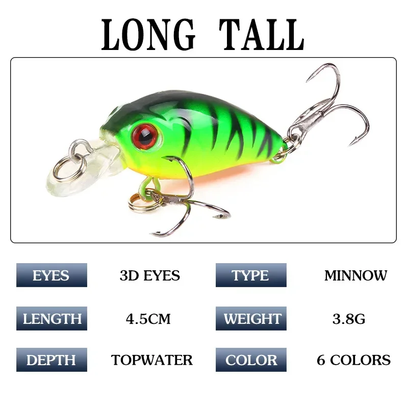 4.5cm 4g 1pcs Mini Minnow Fish - Fishing Lure Crankbait review and price