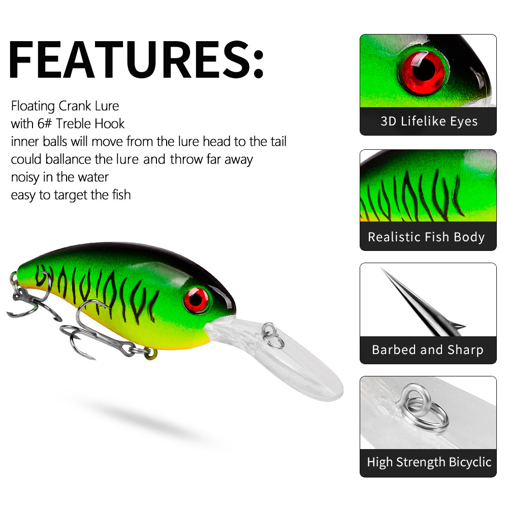 1pcs Crankbait Fishing Lures S - Fishing Lure Crankbait review and price